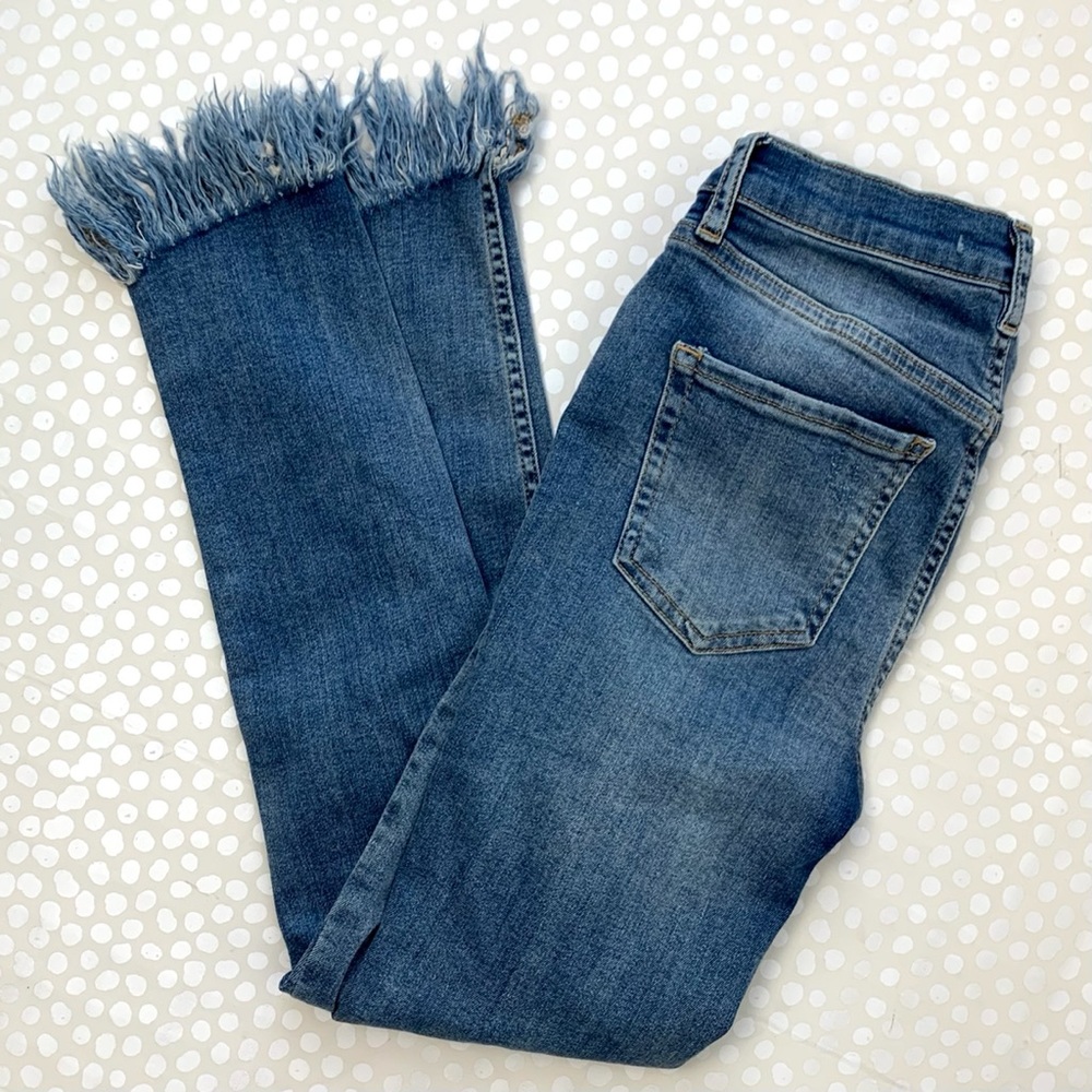 Free people Great Heights Frayed Skinny Jeans - Picture 8 of 15